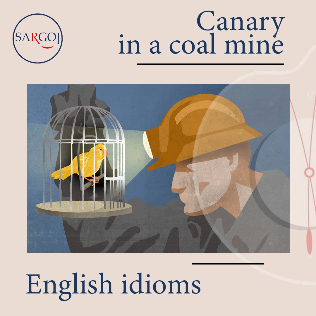 a warning or early indicator of a potential danger. It originates from the practice of using canaries in coal mines to detect the presence of toxic gases.