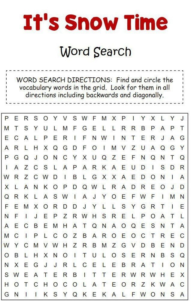 Your MINI-TASK is to challenge yourself with a winter word search puzzle. How many words can you find? Share your result in the chat.